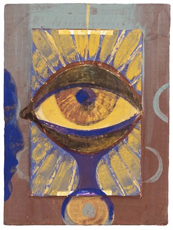 BRUNO CECCOBELLI (Monte Castello Vibio, 1952) Vedo per spaziare olio, foglia...