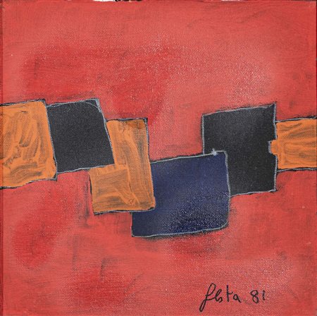 TANO FESTA (Roma, 1938 - 1988) senza titolo 1981 gessetto, tempera e smalto...