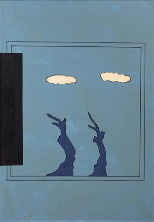 TANO FESTA (Roma, 1938 - 1988) senza titolo 1973 smalti su tela cm. 100x70...