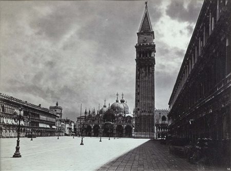 CARLO NAJA (Tronzano vercellese, 1816 - 1882) Piazza san Marco, 1935 stampa...