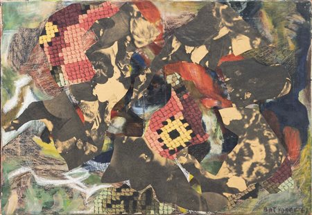 MYRIAM BAT-YOSEF (Berlino, 1931) Premier someil 1961 olio e collage su tela...