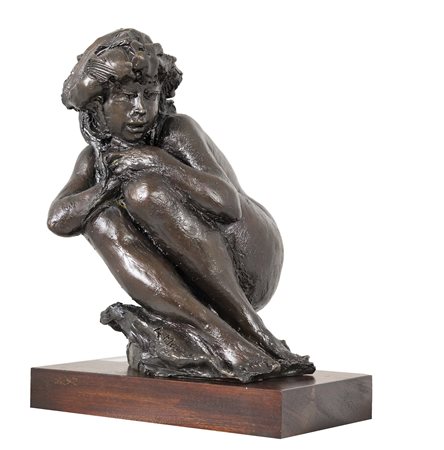 AUGUSTO MURER (Falcade , 1922 - Padova, 1985) Donna al sole 1989 scultura in...