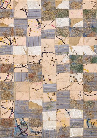 REMO BIANCO (Milano, 1922 - 1988) Collage 1980 tecnica mista e collage di...