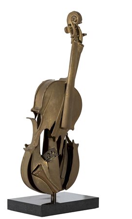 ARMAN FERNANDEZ (Nizza, 1921 - 2005) Violino scultura in bronzo es. 114/150...