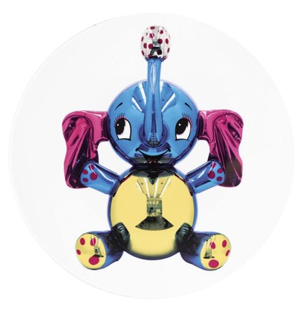 JEFF KOONS (New York , 1955) Elephant 2014 piatto in ceramica es. 712/2500...