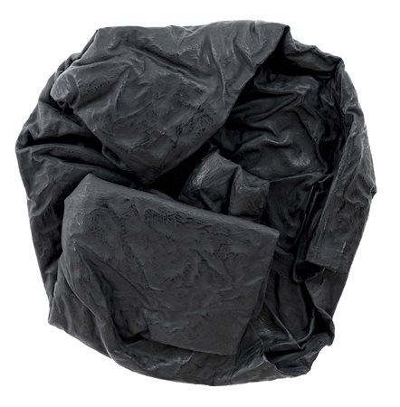 CESARE BERLINGERI (Cittanova (Rc) , 1948) Nero piegato 2008 tecnica mista su...