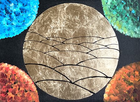 NICOLA PICA Cromocostruzione serie oro I 5 Mondi