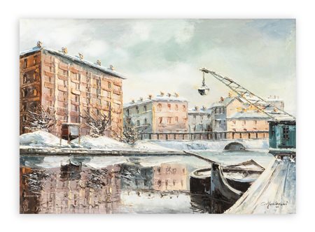 EUGENIO MANTEGANI (1929-2005) - La Darsena