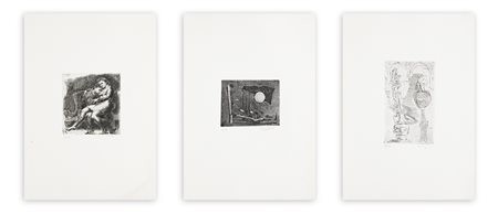 AUTORI VARI (PEREZ, CASORATI PAVAROLO E ZIVERI) - Lotto unico composto da 3 opere grafiche