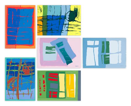 ANTONIO CORPORA (1909-2004) - Voies de la couleur - Signes du silence, 1972