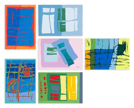 ANTONIO CORPORA (1909-2004) - Voies de la couleur - Signes du silence, 1972