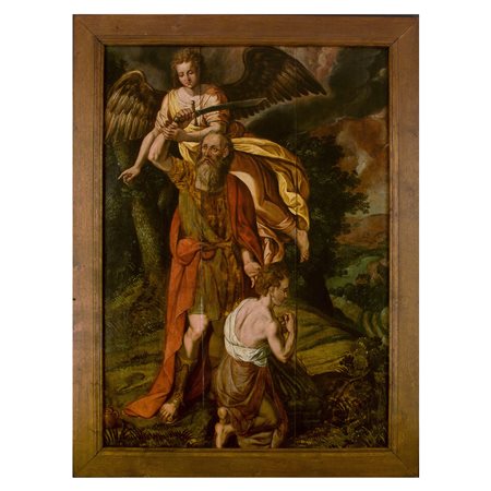 Pittore tedesco della fine del XVI secolo, Il sacrificio di Isacco