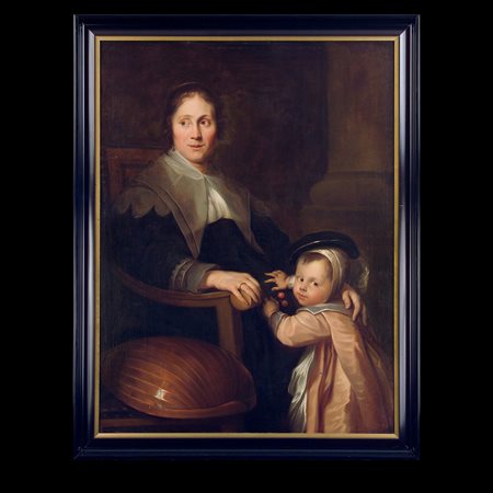 Antoon Van Dyck (Anversa 1599 – Londra 1641), Ritratto di Elizabeth Loemans con suo figlio Arnold
