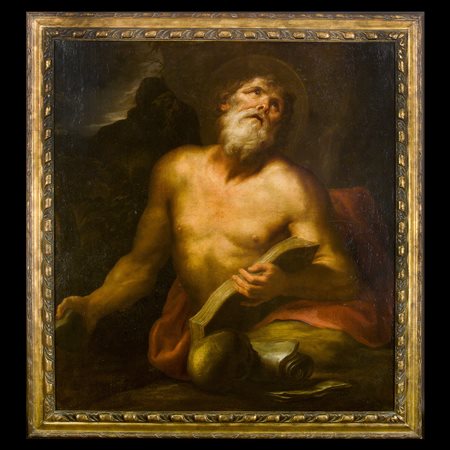 Domenico Piola (Genova 1627 - 1703), attr.a, San Gerolamo