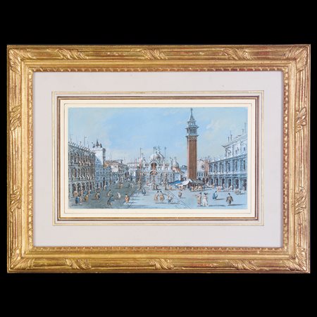 Giacomo Guardi (Venezia 1764 – Venezia 1835), Veduta di Piazza San Marco