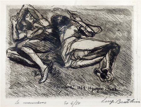 Luigi Bartolini (Cupramontana 1892-Roma 1963)  - Le marocchine, 1944