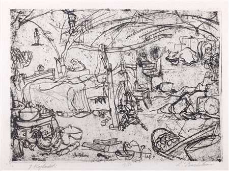 Luigi Bartolini (Cupramontana 1892-Roma 1963)  - I trogloditi, 1949