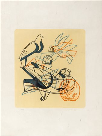 Floriano Bodini (Gemonio 1933-Milano 2005)  - Colombe