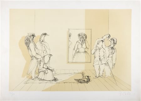 Fabrizio Clerici (Milano 1913-Roma 1993)  - La stanza