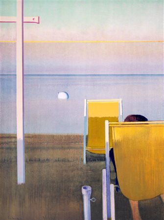 Leonardo Cremonini (Bologna 1925-Parigi 2010)  - Sulla riva