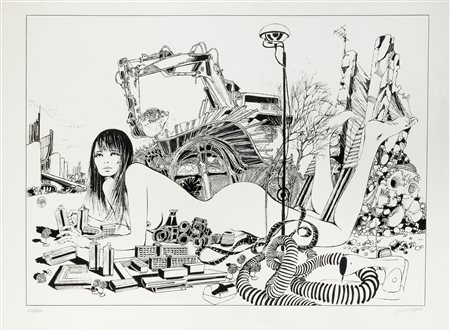 Guido Crepax - Donna sdraitata