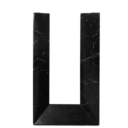 Cattelan Italia - Consolle vintage, mod Diapason in marmo nero