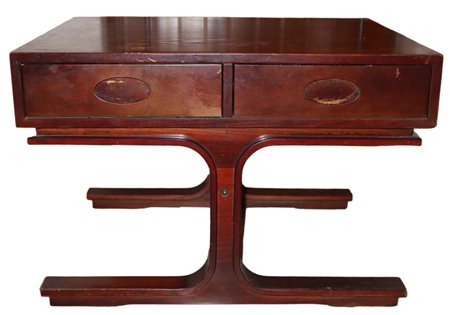 G.Frattini per Bernini - Comodino con struttura in legno impiallacciato in palissandro, 60's