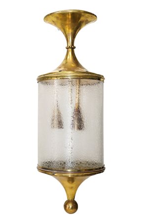 Lumi Milano (attribuito a) - Lampada a sospensione a guisa di lanterna