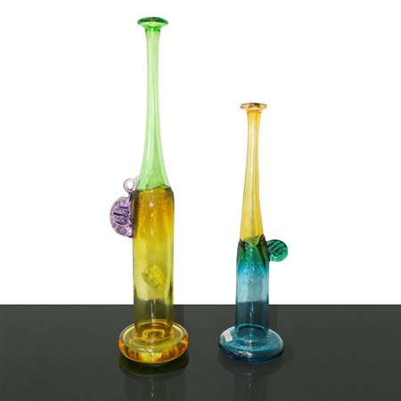 Coppia di vasi monofiore