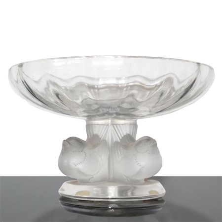 Lalique (1888)  - Piccola alzata, mod.11051 "Noger bowl sparrow"