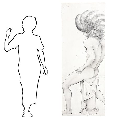 Nudo di Uomo / pappagallo