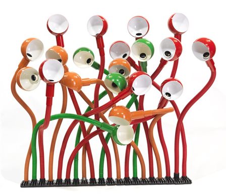 ISAO HOSOE Hebi Venti lampade da tavolo con braccio flessibile. Supporto ma...