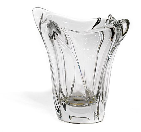DAUM Heliade 34 Vaso in cristallo incolore Modello depositato nel 1954 h cm...