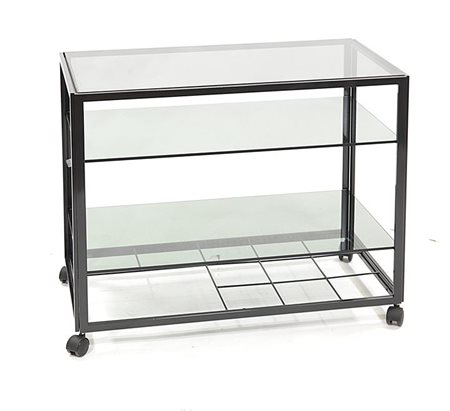 CASSINARI GIAN Zum Carrello porta vivande con telaio in metallo laccato nero...