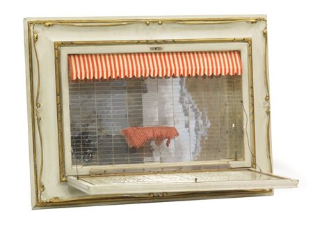 QUADROBAR Mobile a ribalta a forma di cornice Legno laccato, dipinto,...