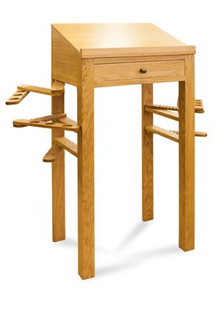 BOETTI ALIGHIERO Mobile Leggio Legno di ciliegio con cassetto e ribalta....