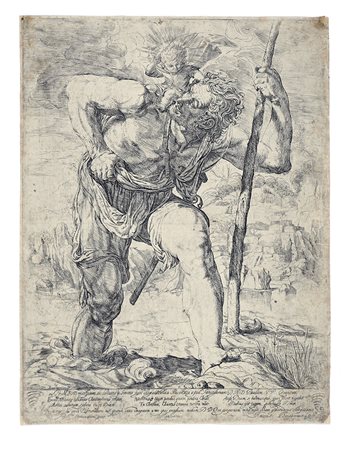 Orazio Borgianni, San Cristoforo con Gesù Bambino sulle spalle. 1614-1616 ca.