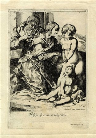 Pierre Brebiette, Sacra Famiglia con San Giovannino.  1630-1650.