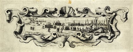 Jacques Callot, Le débarquement des troupes. 1628 ca.