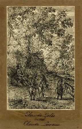 Claude  Lorrain, Le tre capre. 1630-1633 [tiratura tarda].