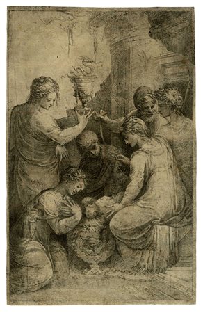 Andrea Meldolla (lo Schiavone), Adorazione di Gesù Bambino. 1550 ca.