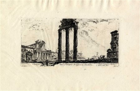Giovanni Battista Piranesi, Vestigij del Tempio di Giove Statore. 1748 ca.