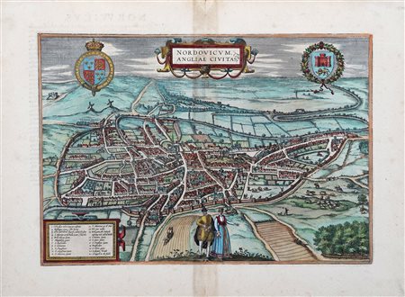 Georg Braun Frans Hogenberg, Nordovicum, Angliae Civitas. Köln: 1581.