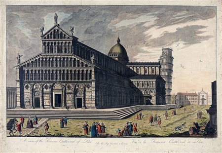 Ferdinando Fambrini, A View of the Famous Cathedral of Pisa / Vue de la Fameuse Cattedrale de Pisa. Chez Jea.n Bap.t Guerrazzi à Livourne, 1790 ca.