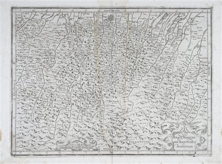 Giovanni Antonio Magini , Parte alpestre del territorio bolognese. Bologna: 1599 ca.
