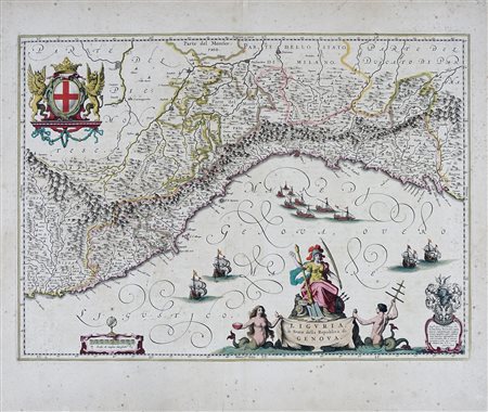 Willem Janszoon Blaeu, Liguria ò Stato della Republica di Genova. Amsterdam: Joan Blaeu, 1646 ca.