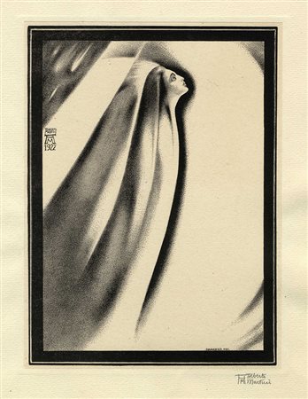 Alberto Martini, Lotto composto di 3 incisioni per la Divina Commedia. 1922.