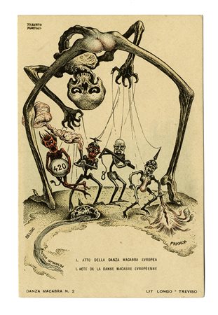 Alberto Martini, La danza macabra europea. Prima, seconda, terza, quarta e quinta serie. Treviso, Longo Editore. 1915-16.