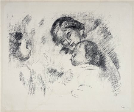 Pierre Auguste Renoir, Mère et deux enfants. 1910 ca.