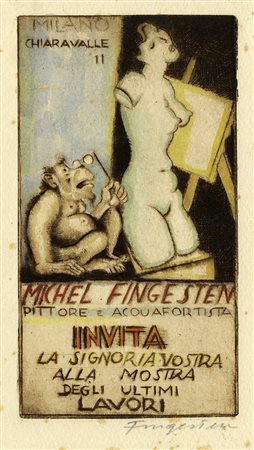 Michel Fingesten, Lotto composto di 2 ex libris. 